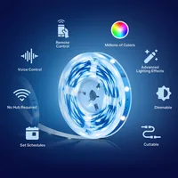 TP-Link LED Stripe Tapo L900-5, 5 m Multicolor - Lampensockel: LED fest verbaut - Farbtemperatur Kelvin: Keine Angabe - Aussenanwendung: Nein - Gesamtleistung: 13.5 W - Leuchten Kategorie: LED Stripe - Lichtfarbe: Mehrfarbig