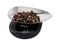 Trisa Küchenwaage Flavour Scale Schwarz - Bedienungsart: Elektronisch - Messschritte: 0.1 g - Tara-Zuwiegefunktion: Ja - Detailfarbe: Schwarz - Gewicht Max.: 0.5 kg - Material: Kunststoff