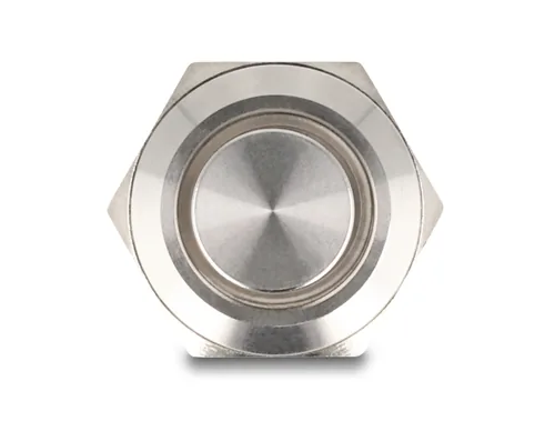 DELOCK Drucktaster zum Einbau 12mm 2xLötanschluss LED Blau