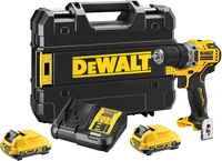 DEWALT DCD701D2-QW Cordless Drill 2x 12V 2Ah XR TSTAK Black, Yellow