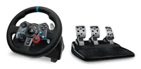 Logitech G 991-000539 Gaming Controller Aluminium, Black USB Steering wheel + pedals + headset PC, PlayStation 4, PlayStation 5, Playstation 3
