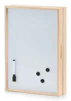 Zeller Present Schlüsselkasten Memobord Braun/Weiss - Produkttyp: Schlüsselschrank - Widerstandsfähigkeit: Staubgeschützt - Detailfarbe: Braun - Weiss