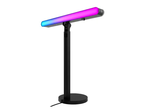 Logitech Litra Beam LX - Farbtemperatur Kelvin: 2700 bis 6500 K - Lichtfarbe: Kaltweiss/Tageslichtweiss (KW) - Neutralweiss (NW) - RGB - farbig - Warmweiss (WW) - Leuchtenfarbe: Schwarz
