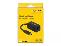 Delock Netzwerk-Adapter 1 Gbps USB Typ-C - Schnittstellen: RJ-45 (LAN) - Schnittstellengeschwindigkeit: 10/100/1000 Mbit/s - Formfaktor: Extern - Anschlussart: USB Typ-C - Anwendungsbereich: Home - Small/Medium Business