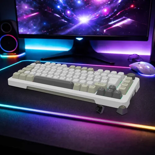 INCA Gaming Tastatur RGBGraySwitchUSB-CBT 2.00m weiß