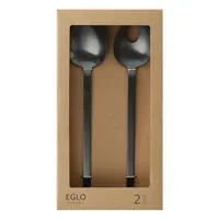 EGLO Salatbesteck Seoni 2-teilig, Schwarz Matt - Produkttyp: Salatbesteck - Material: Edelstahl - Detailfarbe: Schwarz - Länge: 29 cm