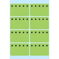 HERMA Deep-freeze labels 26x40mm lum. green ice crystals 48 pcs. decorative sticker