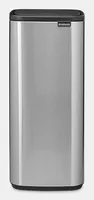 Brabantia Toucheimer Bo Touch Bin 30 l, Silber matt - Fassungsvermögen: 30 l - Höhe: 65 cm - Anzahl Behälter: 1 - Detailfarbe: Silber matt - Form: Eckig - Material: Stahl