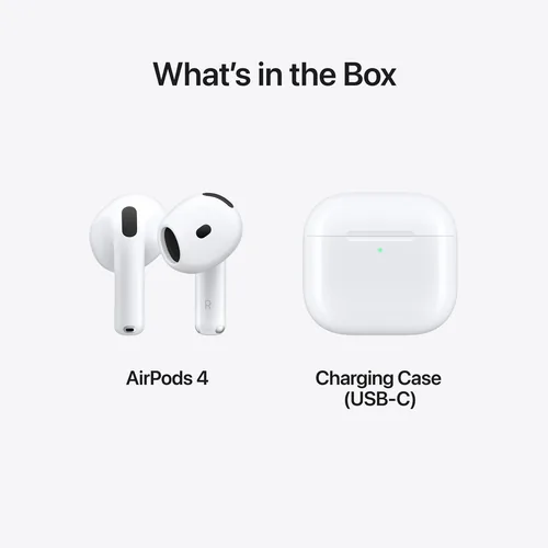Apple AirPods 4 Headset True Wireless Stereo (TWS) In-ear Calls/Music/Sport/Everyday Bluetooth White