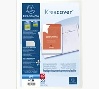 EXACOMPTA Sichtbuch KC A4 58209E weiss 20 Taschen