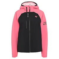 Ziener Regenjacke NEHLE-Z Damen Black Strawberry, Gr. 40 - Farbe: Rosa - Schwarz - Detailfarbe: Rosa - Schwarz - Zielgruppe: Damen - Altersgruppe: Erwachsene - Produkttyp: Regenjacke - Grösse: 40