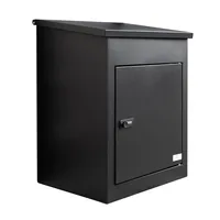 Extralink LOCKSTAR PACZKOMAT SKRZYNKA NA PACZKI 44X34X55CM STALOWA SKRZYNIA mailbox Black Parcel drop box Metal
