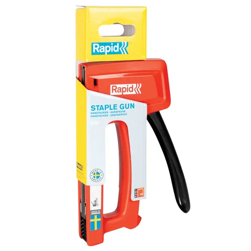 Rapid Handtacker  R53 - Befestiger Typ: Feindraht - Für Material: Baumwollgewebe - Holz - Leder - Schaumstoffpolsterung - Produktkategorie: Hand-Tacker - Heftklammertyp: Typ 53 - Heftklammerlänge min.: 4 mm - Heftklammerlänge max.: 10 mm