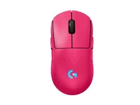Logitech Gaming-Maus PRO 2 LIGHTSPEED - Maus Features: RGB-Beleuchtung - Seitliche Zusatztasten - Programmierbare Tasten - Scrollrad - Integrierter Speicher - Bedienungsseite: Universal - Detailfarbe: Pink - Gewicht: 80 g - Verbindungsart: Verkabelt - Kab