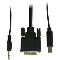 Inter-Tech KVM-Switch AS-9104DA RackmountDVI,4xDVIUSBAudio retail