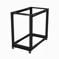 StarTech.com 19-Zoll Serverschrank - 18HE Laborgestell - Tiefenverstellbar 56 bis 102 cm, Tragfähigkeit 544kg - Dell PowerEdge HP ProLiant ThinkServer (4POSTRACK18U)