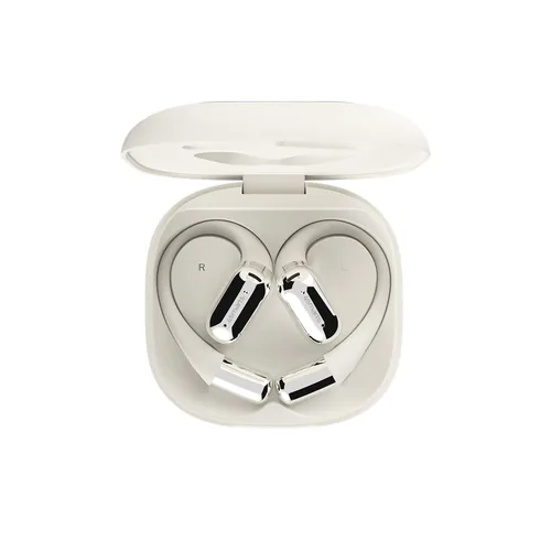 4smarts Open-Ear Bluetooth Kopfhörer SkyBuds AI Screen, beige