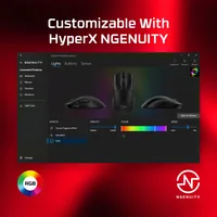 HyperX Pulsefire Haste 2 Wired Black Gaming mouse Ambidestro USB tipo A 26000 DPI