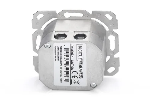 DIGITUS CAT 6A NETWORK OUTLET CLASS EA FLUSH VERTIKAL