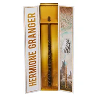 Wizarding World Harry Potter, 12-inch Magical Collector Hermione Granger Wand with Stand & Die-cast Icon, Magical Creatures, Accessory for Costumes