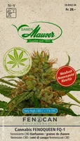 Samen Mauser Saatgut Cannabis Fenoqueen - Bio: Nein - Blütenfarbe: Grün - Blütezeit: Oktober - Sonneneinstrahlung: Sonnig - Aussaatzeit: April - Mai - Saattyp: Heilpflanzen