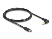 Delock USB-Stromkabel Hohlstecker 4.0/1.7 mm USB-C - Spezial 1.5 m - Kabeltyp: Stromkabel - Detailfarbe: Schwarz - USB Standard: Keiner - USB Anschluss 2 (Endgerät): Spezial - USB Anschluss 1 (Quelle): USB-C - Besondere Eigenschaften: Keine