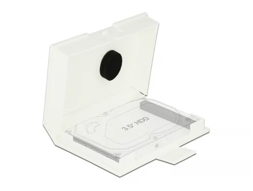 Delock Schutzgehäuse für 3.5? HDD weiss - Zubehörtyp: Aufbewahrung