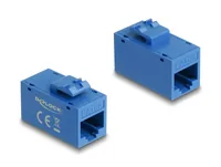 DELOCK Keystone Modul RJ45 BURJ45 BU Cat.6A UTP blau