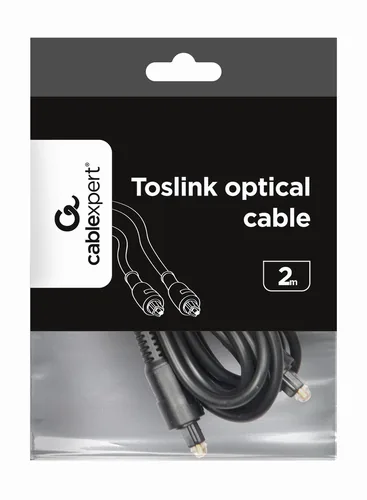 Gembird Toslink, 2m audio cable Black