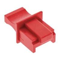 InLine Staubschutzkappen für RJ45 Buchsen - rot - 100 Stück