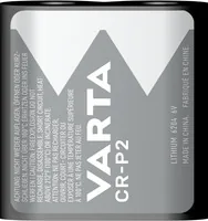 Varta Photobatterie CR-P2 , 1 Stück - Bauform: Photobatterien - Batterietyp: CR-P2 / 6204 / 223 / DL223 / EL223AP / CR17-33 / 5024LC / K223LA / PC223A - Chemisches System: Lithium-Mangandioxid - Gewicht: 38 g - Spannung: 6 V