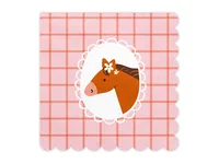 PartyDeco SP33-98 paper napkins Brown, Pink 12 pc(s)