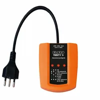 Elbro Steckdosenprüfgerät für Typ 12, 13, 23 TESTY 1+ - Funktionen: LED-Warnlampe - Anwendungsbereich: Elektrotechnik