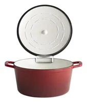 APS Bräter 5 Stars 6 l, Rot - Material: Eisen - Gusseisen - Topfart: Bräter - Kompatible Kochfelder: Backofen - Induktion - Antihaftbeschichtung: Keine Angaben - Detailfarbe: Rot - Spülmaschinenfest: Nein