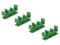 Delock Montageset DIN-Rail Clip, 4er-Set für z.B. Raspberry Pi - Zubehörtyp: Befestigung - Set: Ja