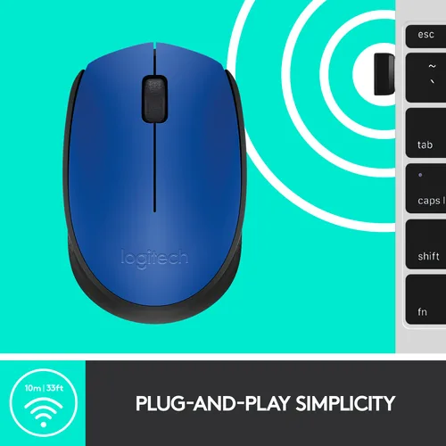 Logitech Mouse M171 Wireless Blue