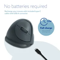 R-Go Tools RGOHEBAMRWL mouse Office Right-hand Optical 1600 DPI