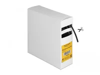 Delock Schrumpfschlauch Box mit Innenkleber, 5 m x 2.4 mm - Detailfarbe: Schwarz - Länge: 5 m - Durchmesser: 2.4 mm - Material: Polyolefin