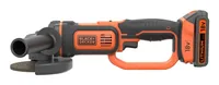 Akku-Winkelschleifer BCG720M1, 18Volt (schwarz/orange, Li-Ionen Akku 4Ah)