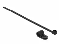 Delock Befestigungsschelle 7,9 mm mit Kabelbinder L 250 x B 3,6 schwarz