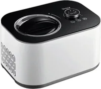 Trisa Glacemaschine La Cremeria Plus 1 l, Schwarz/Weiss - Glacesorte: Frozen Yoghurt - Glace - Slushie - Sorbet - Füllmenge: 1 l - Nachfüllöffnung: Keine Angaben - Detailfarbe: Schwarz - Weiss