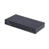 STARTECH.COM 8 Port DisplayPort KVM Switch 1HE Rackmount Satz 4K 60Hz DP 1.2 KVM Umschalter Taste/Hotkey TAA