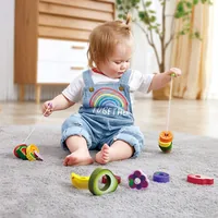 Hape Schlemmerraupen Obstset - Altersempfehlung ab: 18 Monaten - Material: Kunststoff - Eigenschaften: Keine Eigenschaft - Zertifikate: Keine Zertifizierung - Detailfarbe: Mehrfarbig