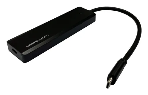 LC-Power LC-HUB-U3-4-C interface hub USB 3.2 Gen 2 (3.1 Gen 2) Type-A 10000 Mbit/s Black