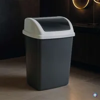 MAUL 9522487 trash can 24 L Rectangular Plastic, Polypropylene (PP) Dark Grey, White