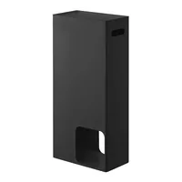 Yamazaki Toilettenpapierhalter Tower 48 cm, Schwarz - Anzahl Rollen: 8 - Befestigung: Keine - Detailfarbe: Schwarz - Aufhängevorrichtung: Nein - Detailmaterial: Metall - Grundmaterial: Metall