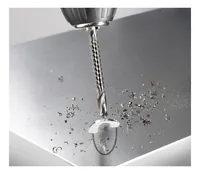 kwb Fräsbohrer HSS 6 mm, Metall - Set: Nein - Für Material: Aluminium - Metall - Kunststoff - Bohrerschaft: Zylinderschaft - Bohrertyp: Fräsbohrer - Bohrlochdurchmesser: 6 mm