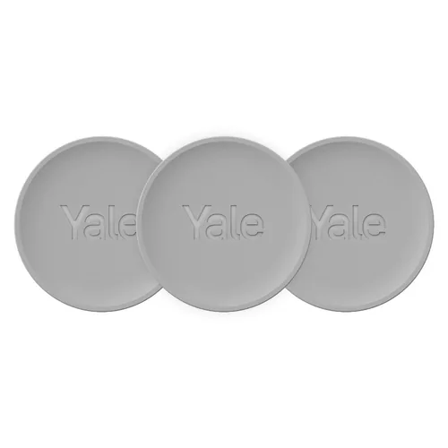 Yale NFC Tag Dot, 3 Stück - Breite: 81 mm - Höhe: 81 mm - Tiefe: 40 mm - Detailfarbe: Weiss - Detektion: NFC