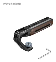 Smallrig Wooden Top Handle mit Cold Shoe Mount - Detailfarbe: Schwarz