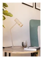 EGLO Leuchten LED Tischleuchte CAMINIA GU10 1 x 4.7W - Betriebsart: Netzbetrieb - Lampensockel: GU10 - Zusätzliche Ausstattung: Ein/Aus-Schalter - Gesamtleistung: 4.7 W - Dimmbar: dimmbar - Lichtfarbe: Warmweiss (WW)